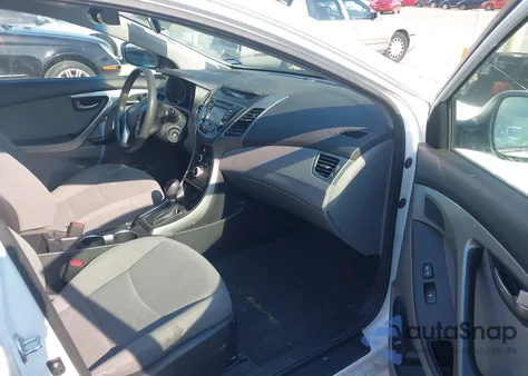 2016 Hyundai Elantra Se from USA, damaged, VIN 5NPDH4AE8GH669464